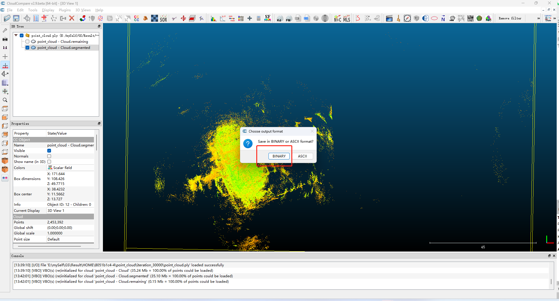 选择二进制形式